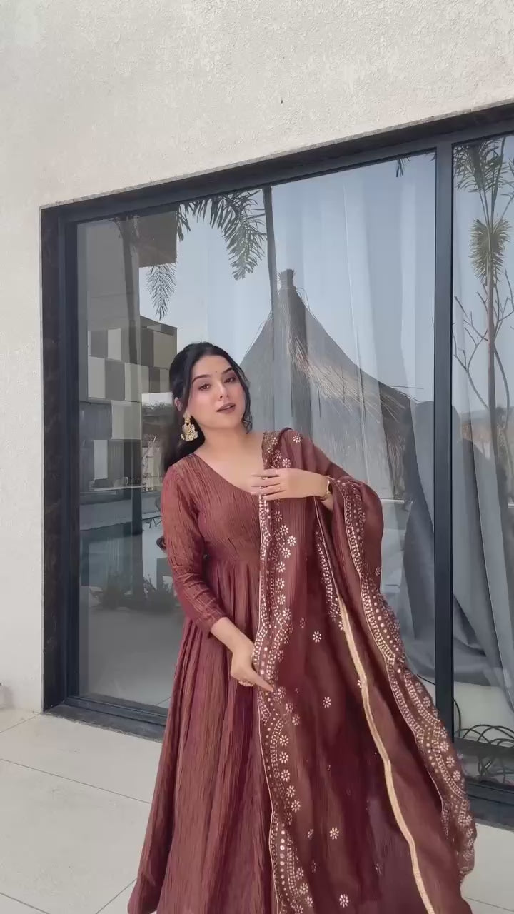 Designer Gown-Dupatta