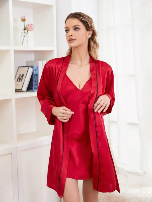 Night Robe With Belt & Sleep dress